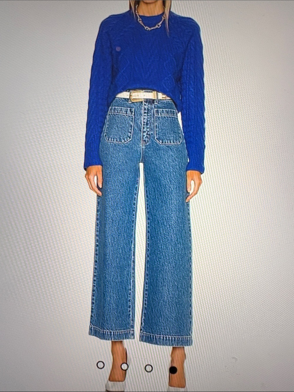 Rollas High Rise Wide Leg Jeans 28